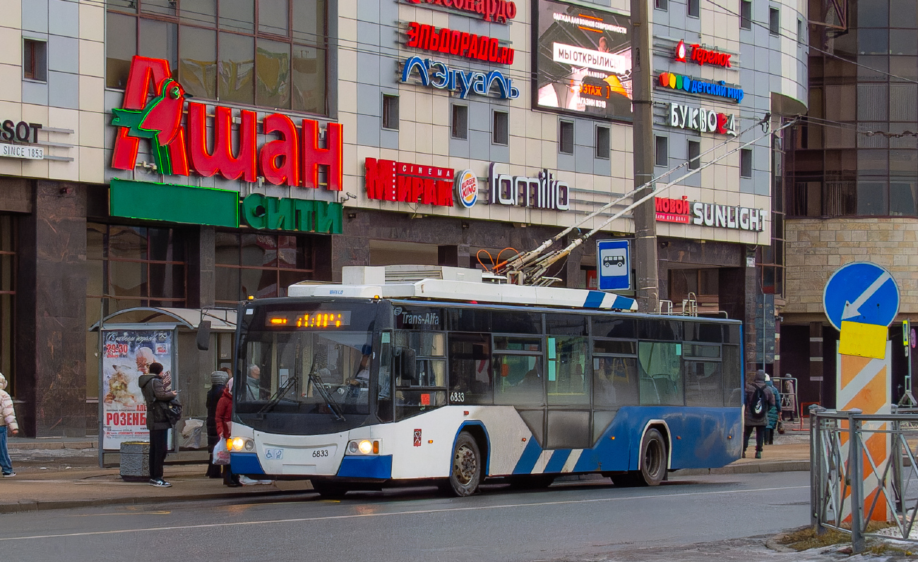 Санкт-Петербург, ВМЗ-5298.01 «Авангард» № 6833 Санкт-Петербург, ВМЗ-5298.01 «Авангард» № 6833