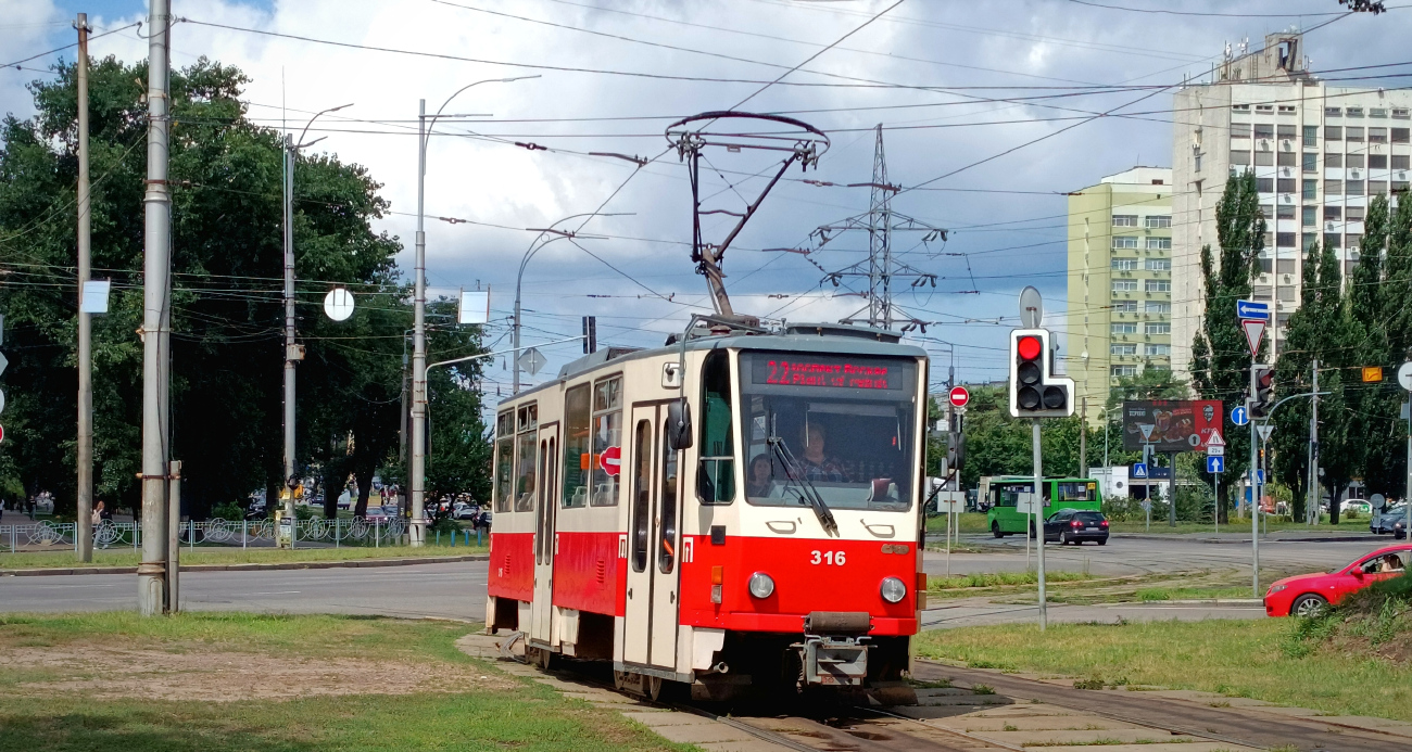 Киев, Tatra T6A5 № 316