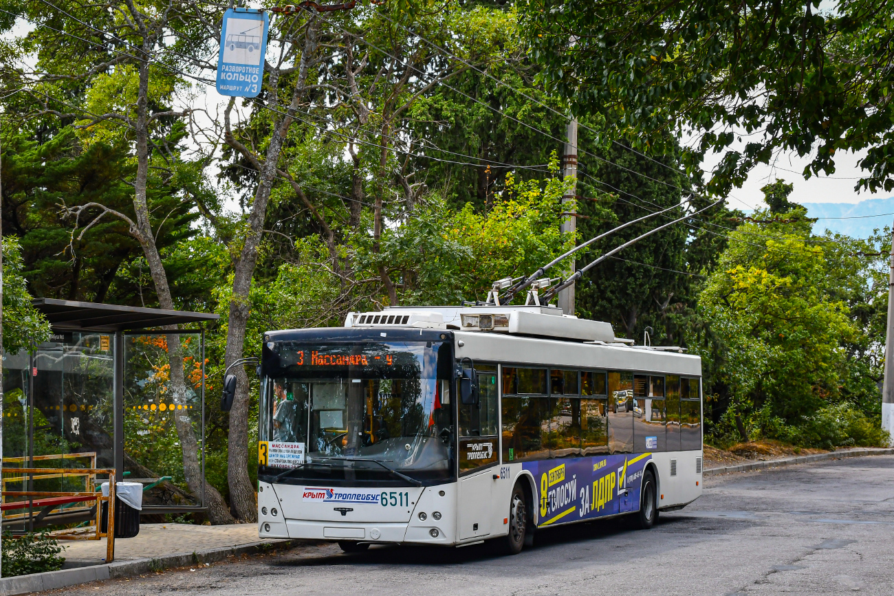 Крымский троллейбус, СВАРЗ-МАЗ-6275 № 6511