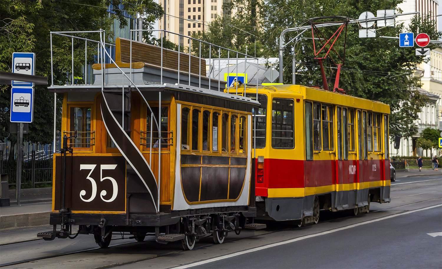 Москва, Конка № 35; Москва — День Московского транспорта — 2024 (ночные репетиции парада трамваев 06.07.2024 и 11.07.2024, парад и выставка трамваев 13.07.2024)