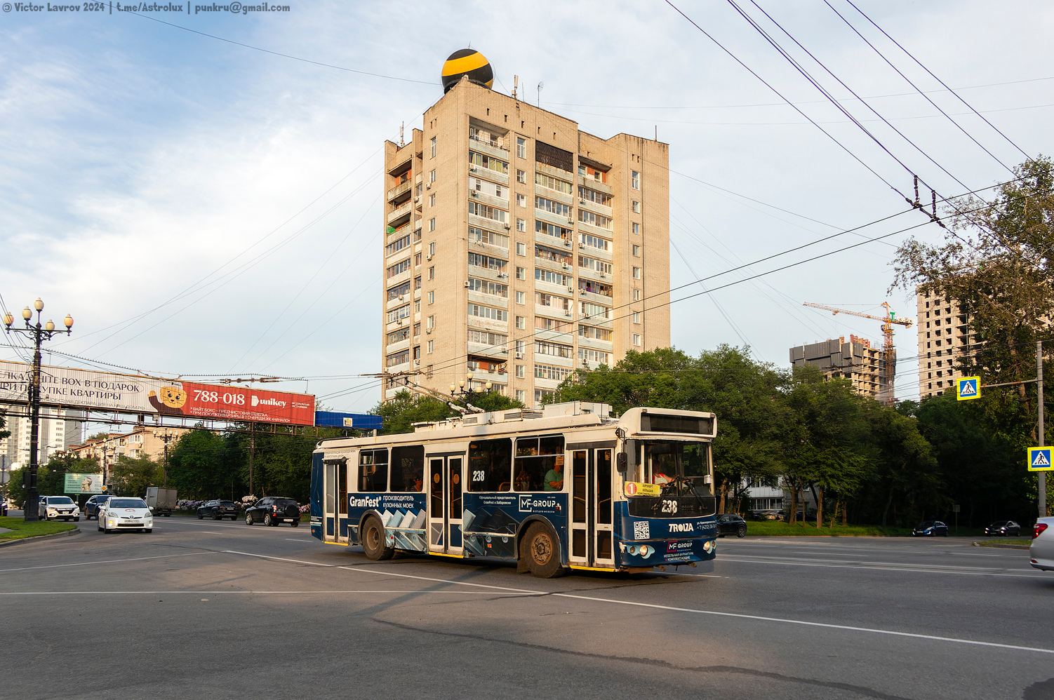 Хабаровск, ЗиУ-682Г-016.04 (с широкой 1-й дверью) № 238