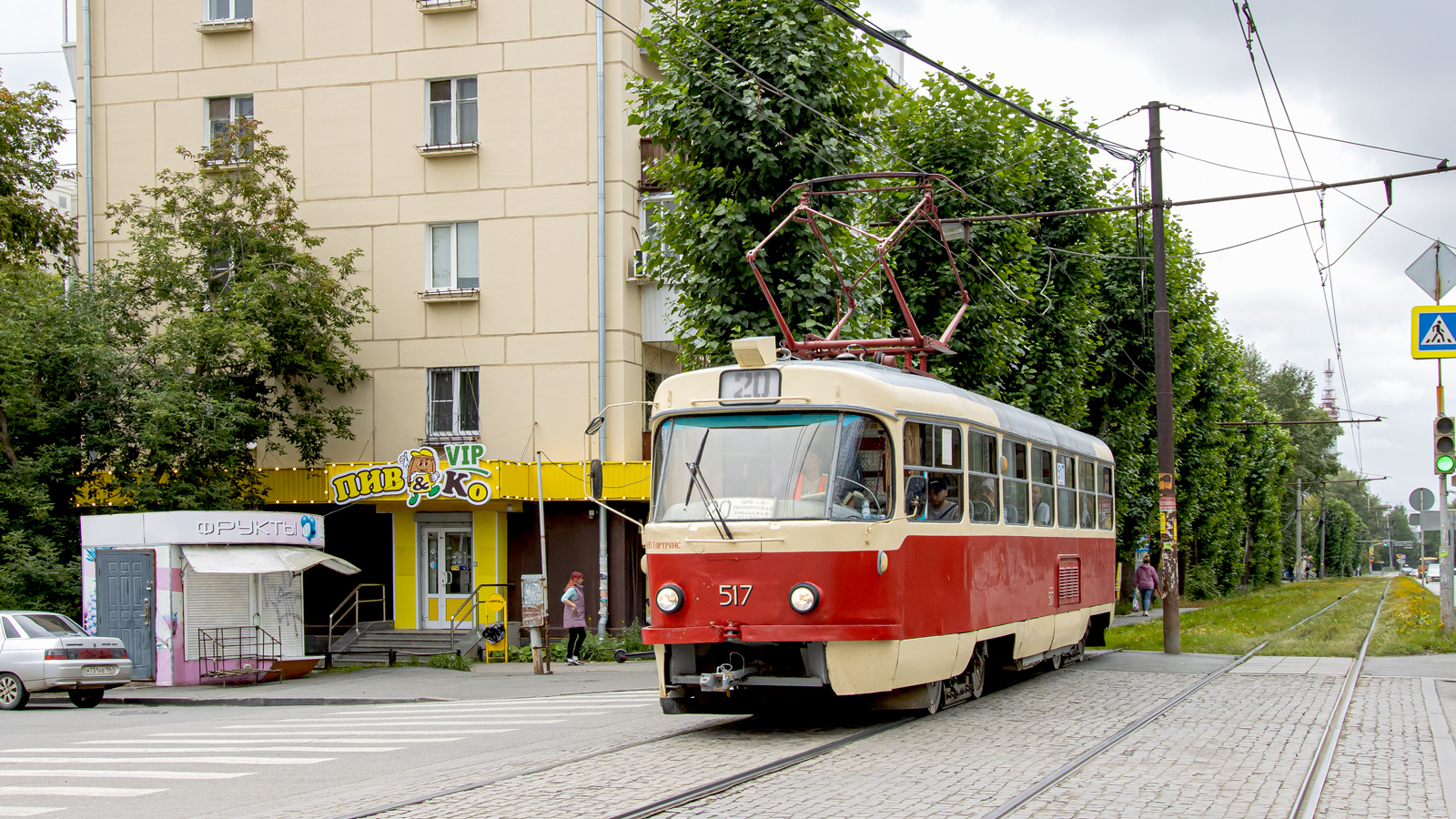 Екатеринбург, Tatra T3SU (двухдверная) № 517