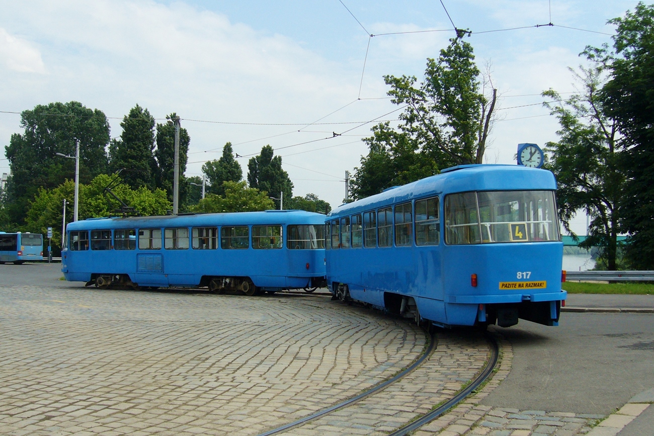 Загреб, Tatra B4YU № 817