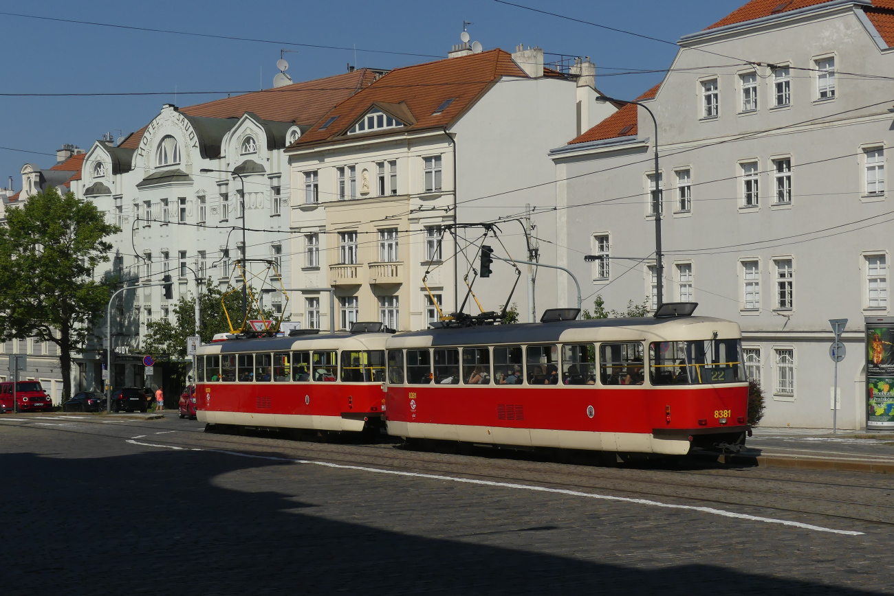 Прага, Tatra T3R.P № 8381
