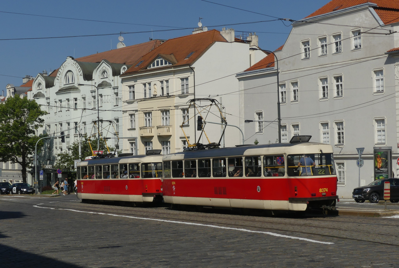 Прага, Tatra T3R.P № 8374