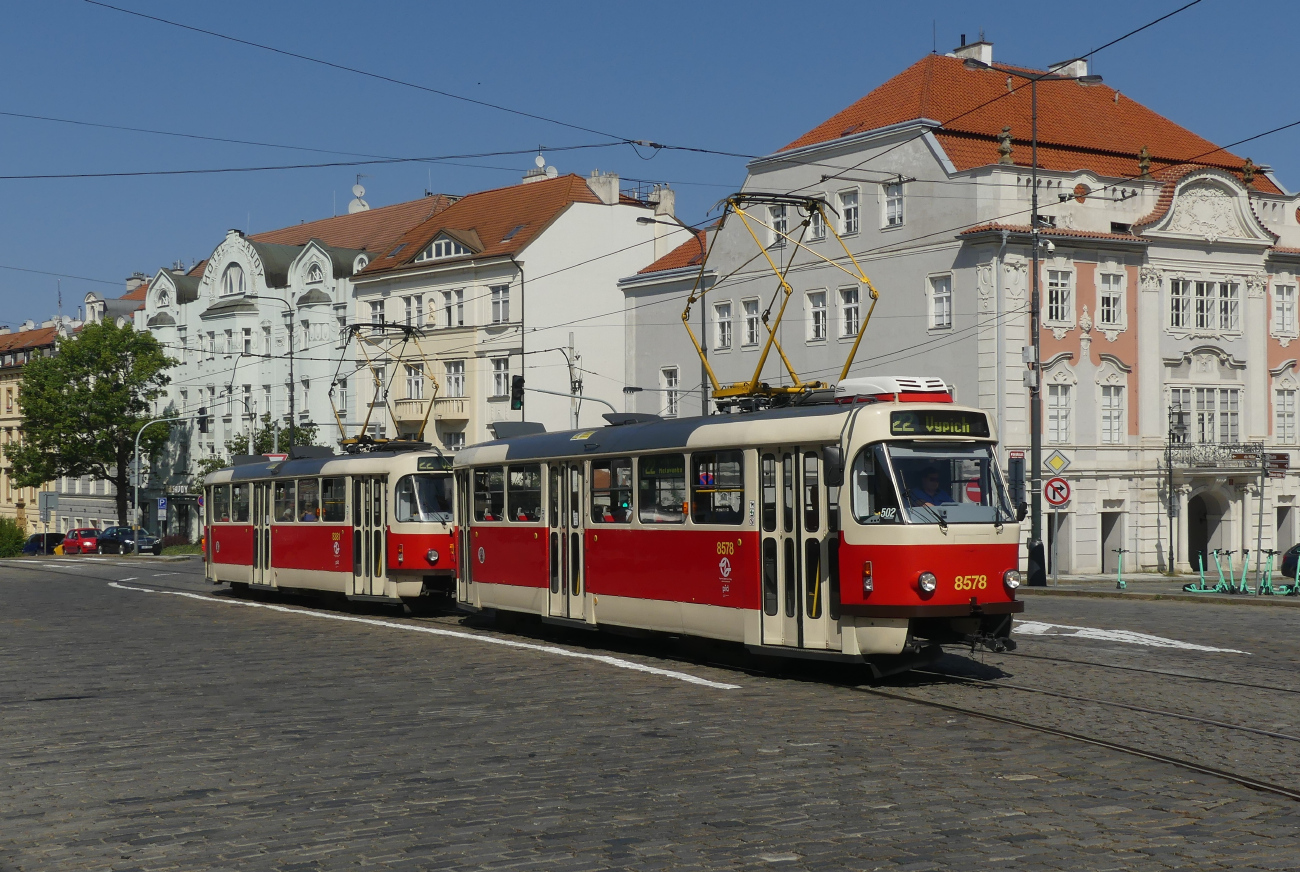 Прага, Tatra T3R.P № 8578