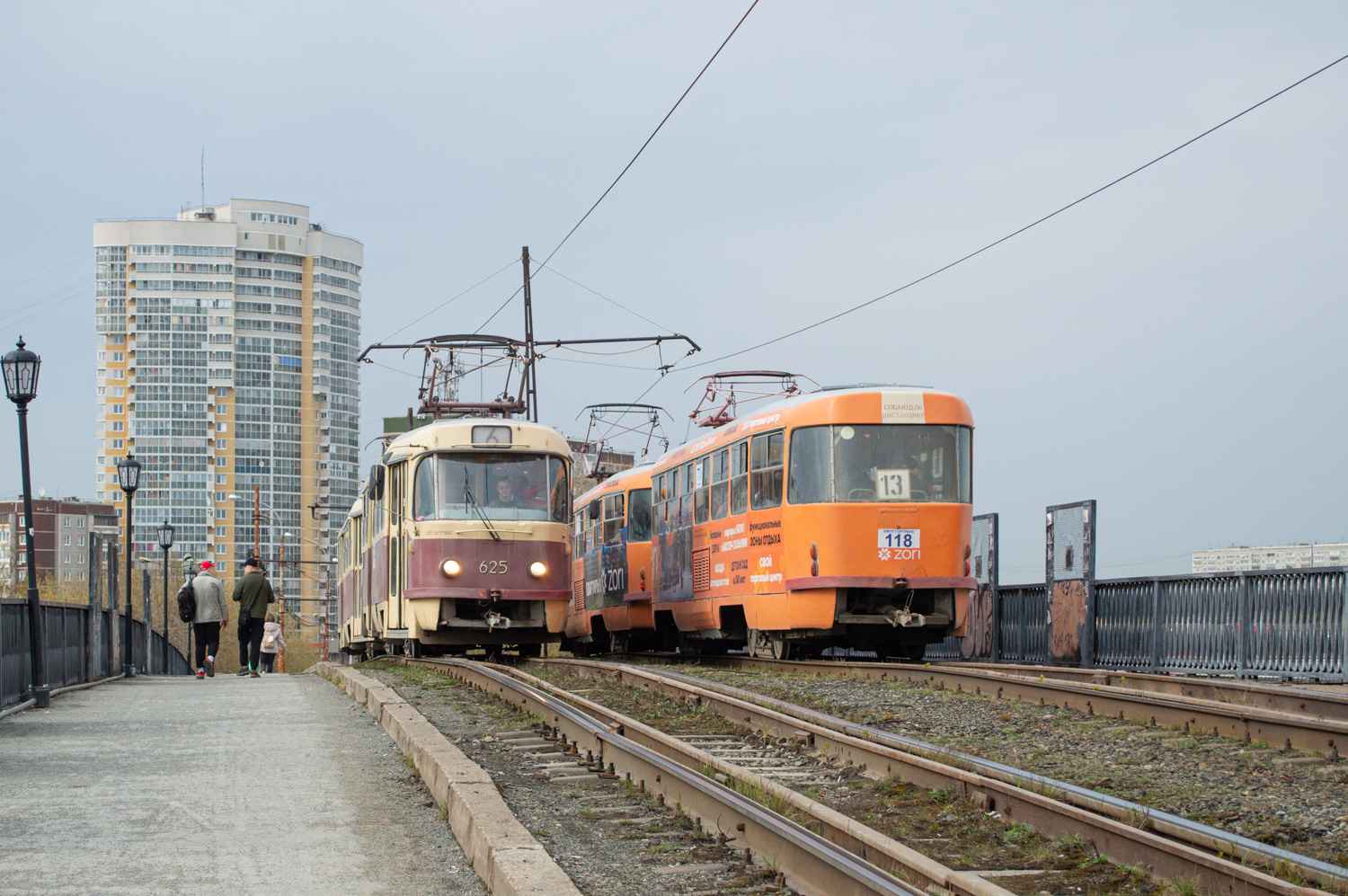 Екатеринбург, Tatra T3SU (двухдверная) № 625; Екатеринбург, Tatra T3SU (двухдверная) № 118