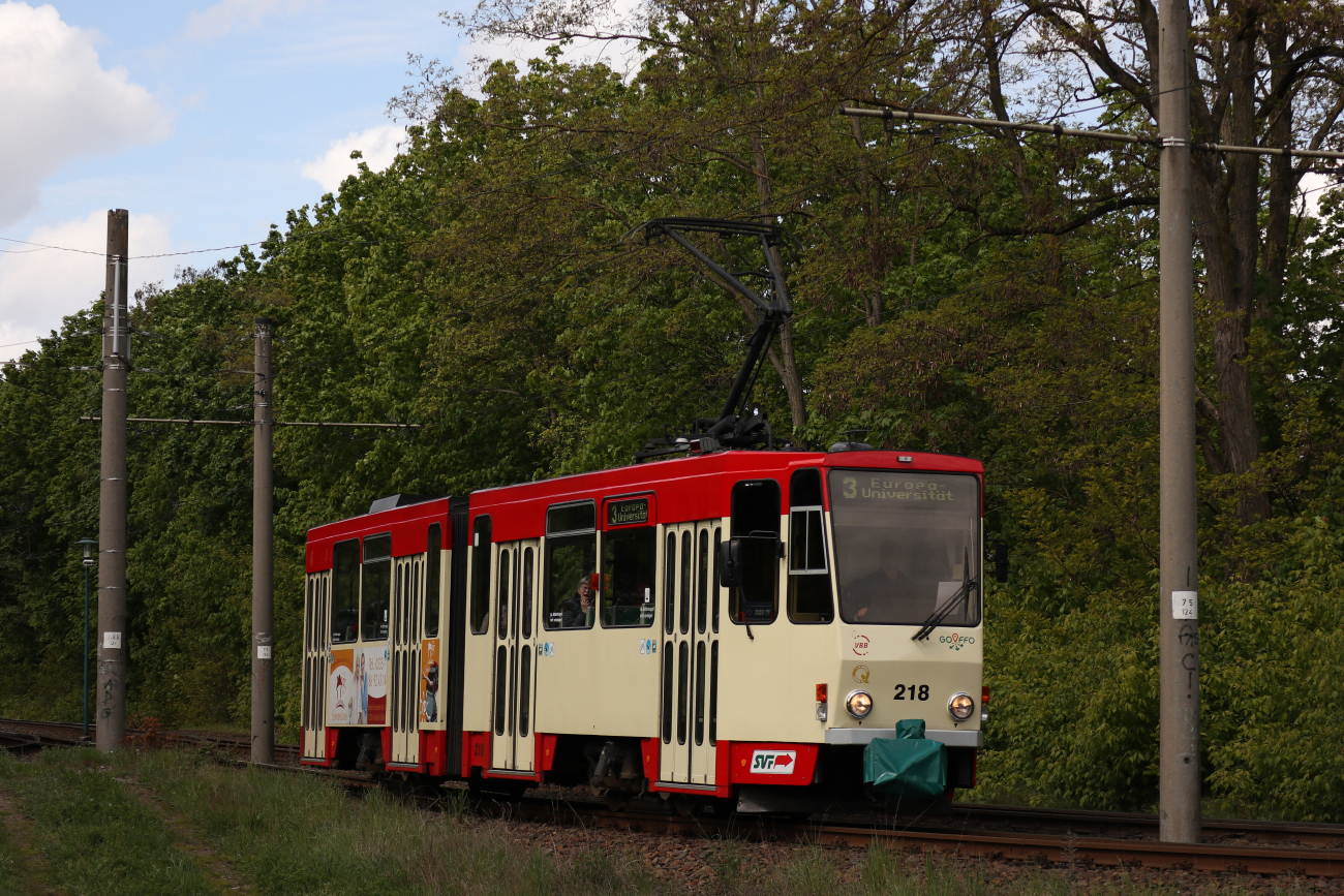 Frankfurt an der Oder, Tatra KT4DM № 218 Frankfurt an der Oder, Tatra KT4DM № 218