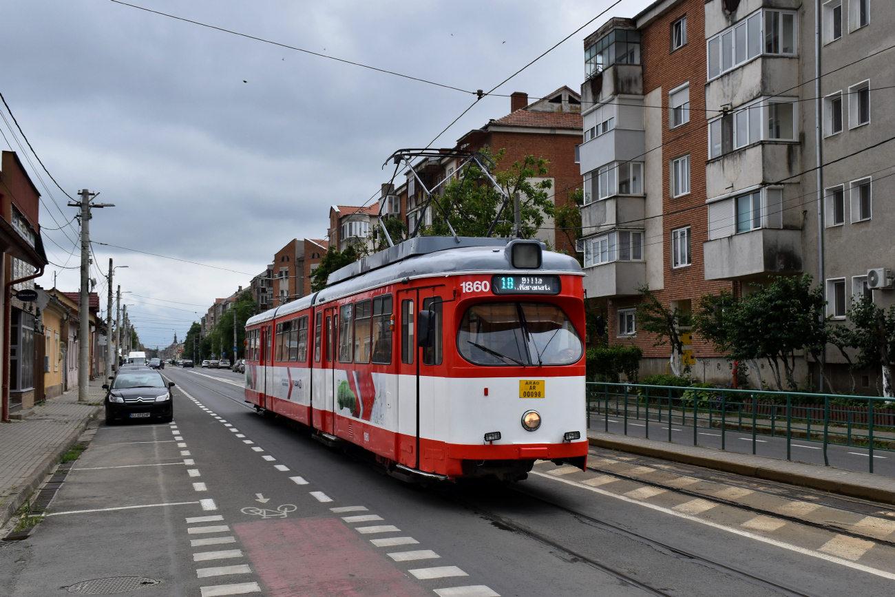 Arad, Duewag GT8 Nr. 1860