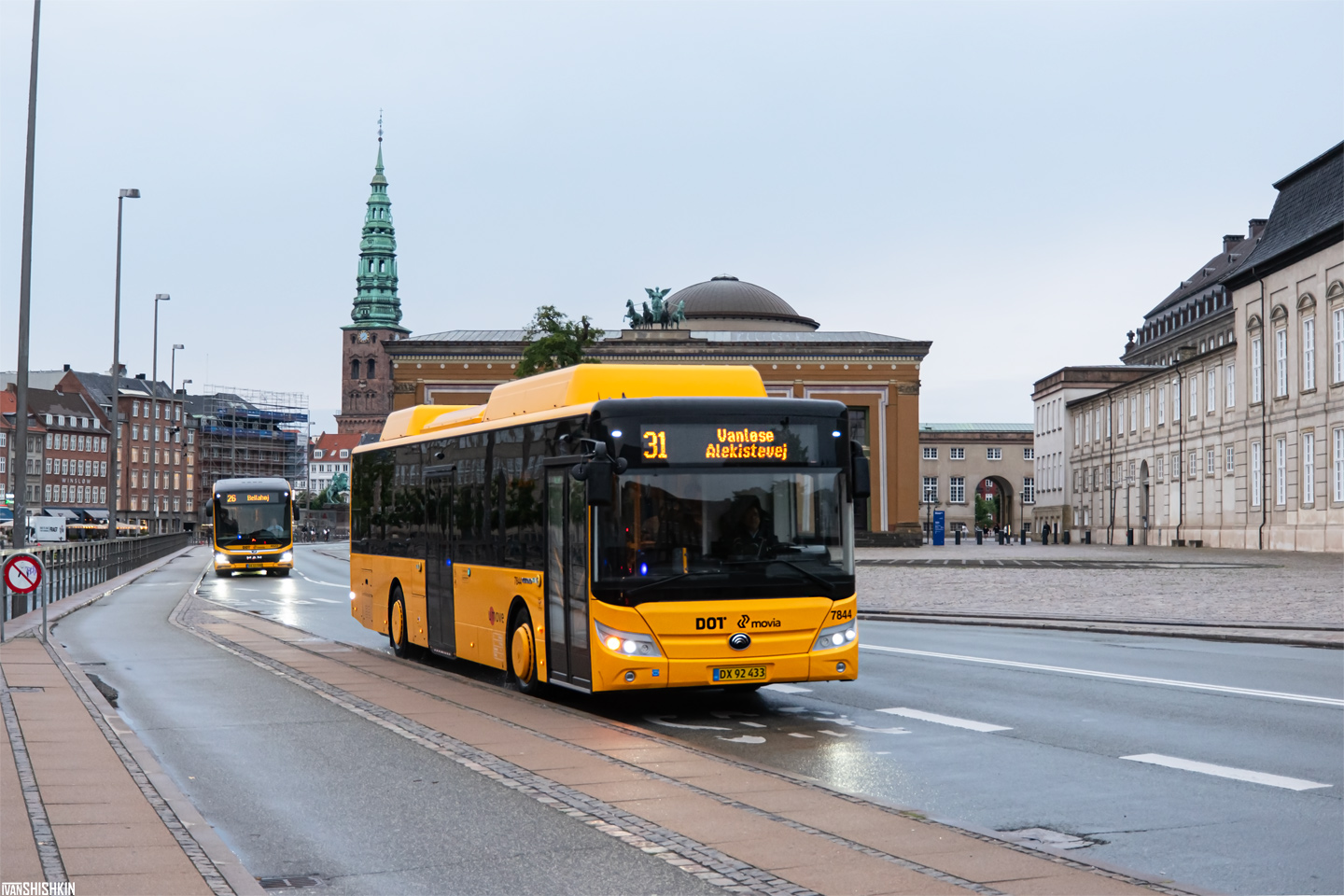 Copenhagen, Yutong E12 (ZK6128BEVG) # 7844