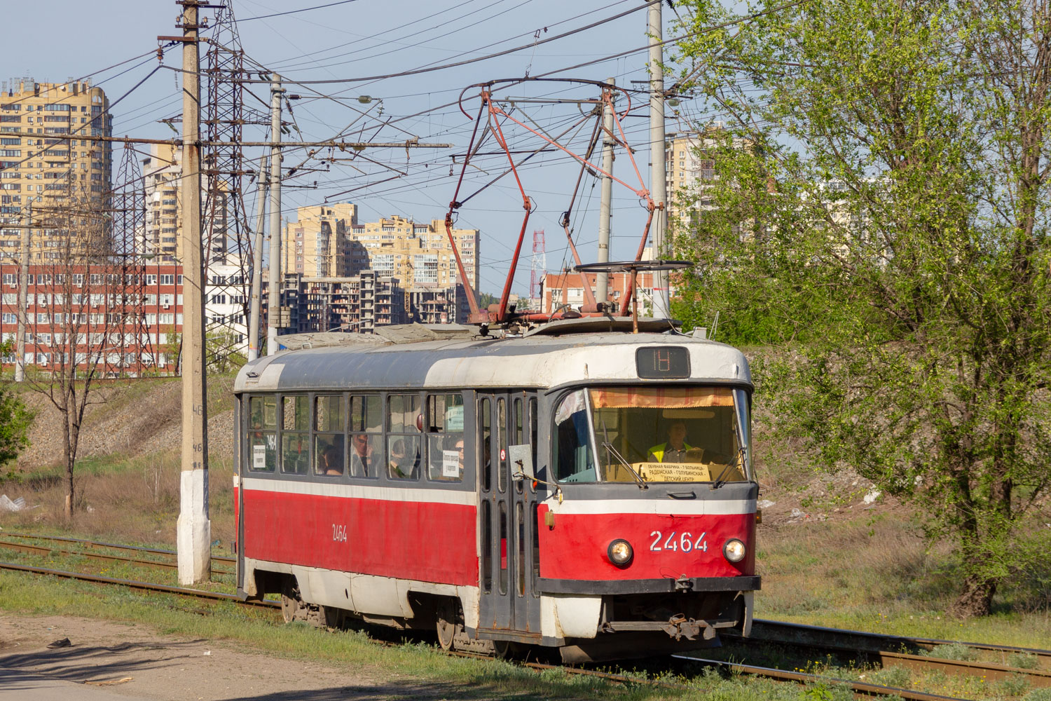 Волгоград, Tatra T3SU (двухдверная) № 2464