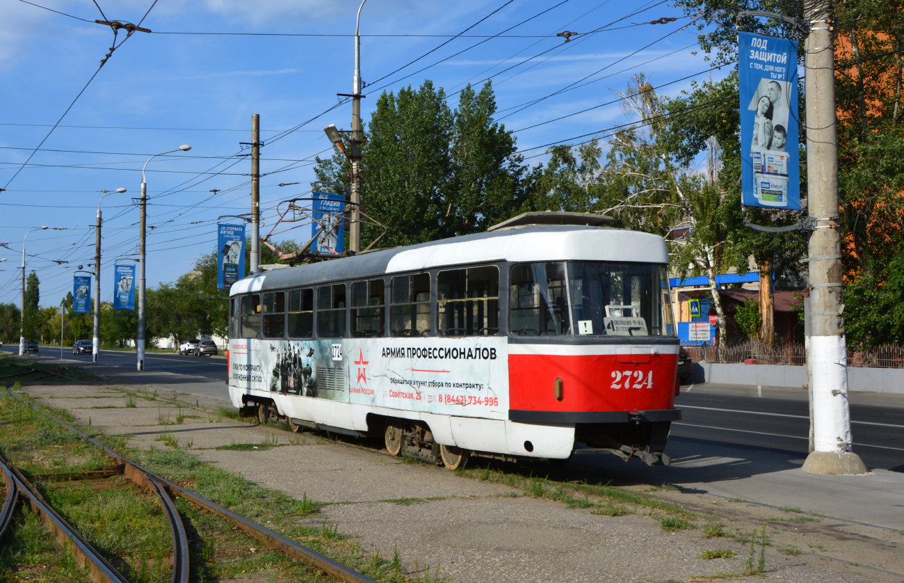 Волгоград, Tatra T3SU № 2724