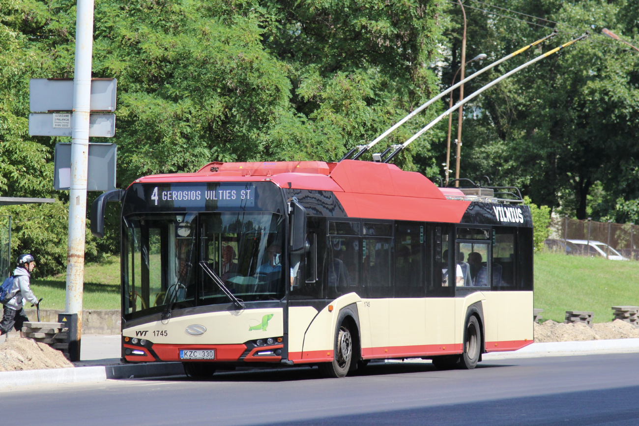 Viļņa, Solaris Trollino IV 12 Škoda № 1745; Viļņa — Planned service disruptions (detours)