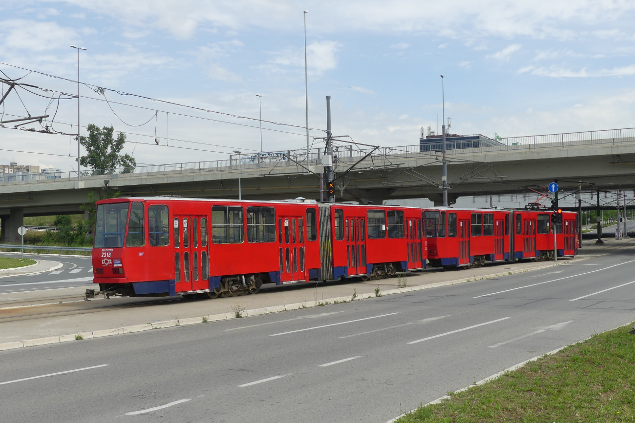 Белград, Tatra KT4YU-M № 2318