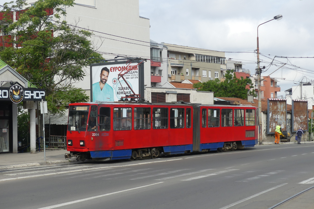 Белград, Tatra KT4YU № 2304