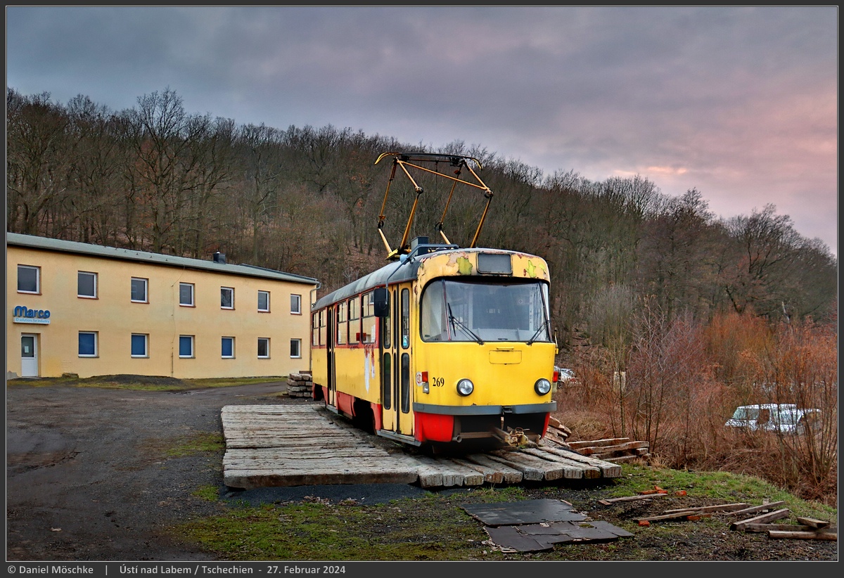 Most ― Litvínov, Tatra T3SUCS № 269; Ústí nad Labem — Vehicles from other cities • Vozidla z jiných měst