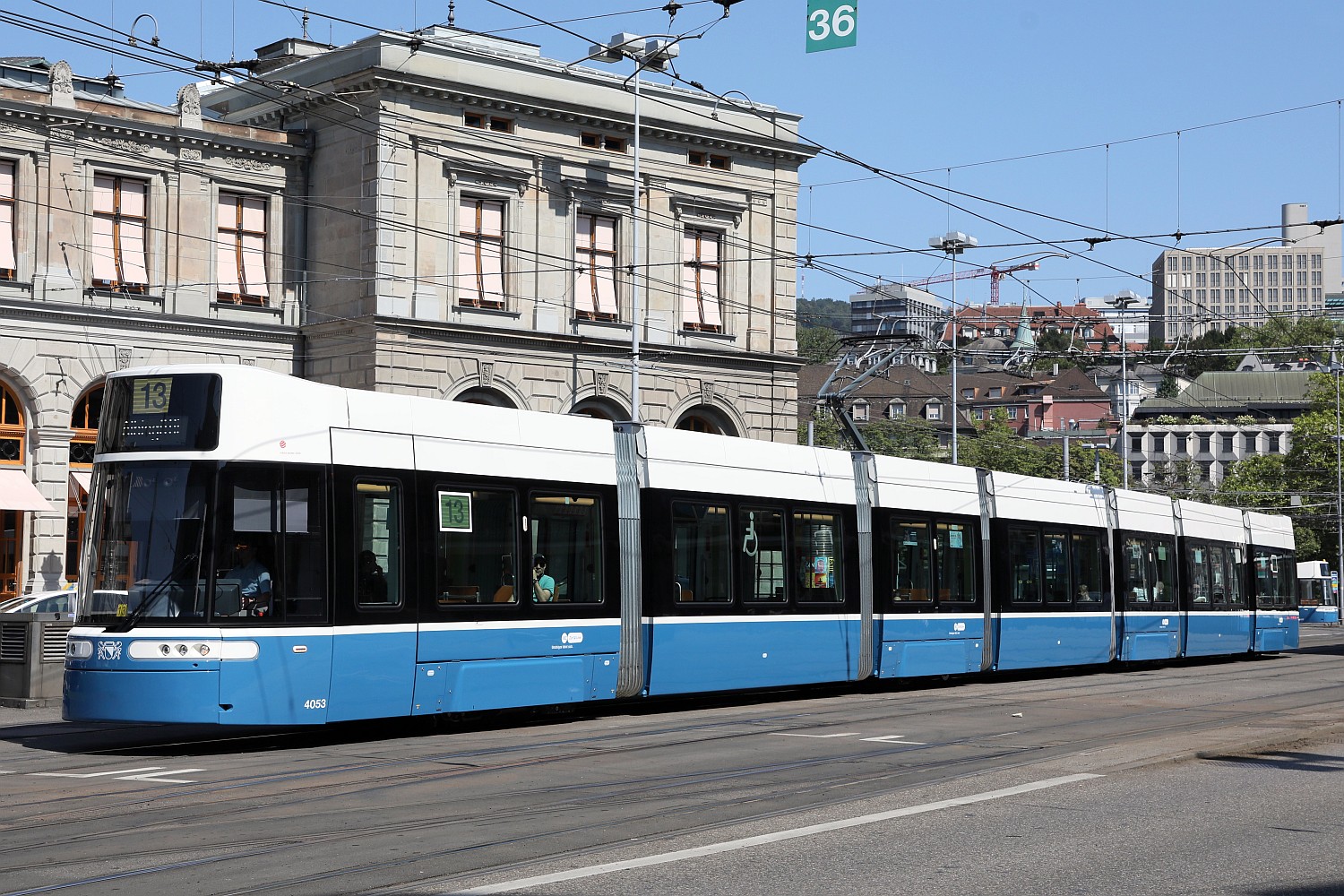 Zürich, Alstom Flexity Zürich № 4053