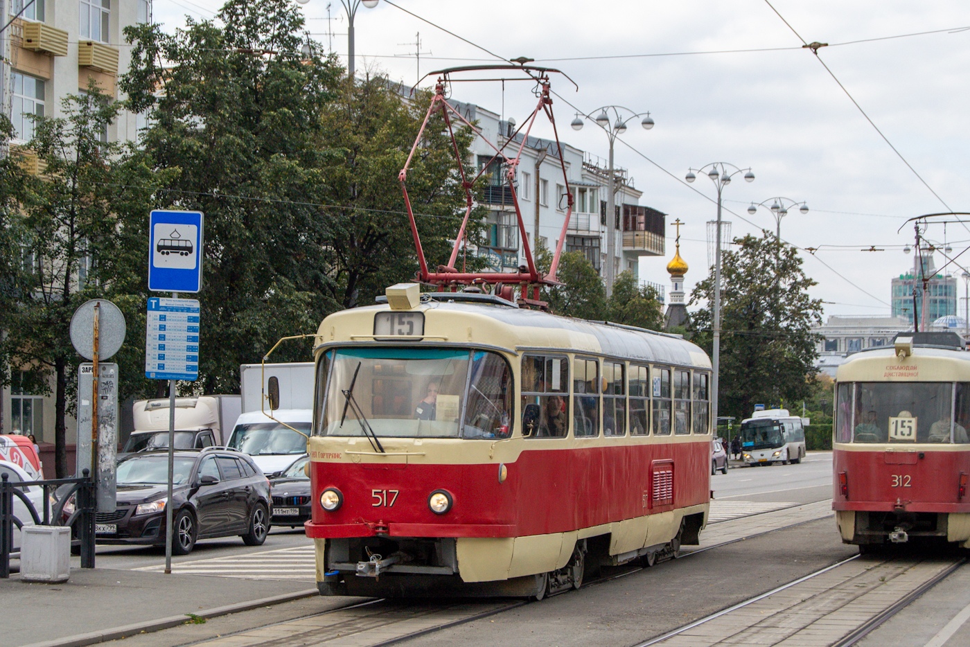 Екатеринбург, Tatra T3SU (двухдверная) № 517
