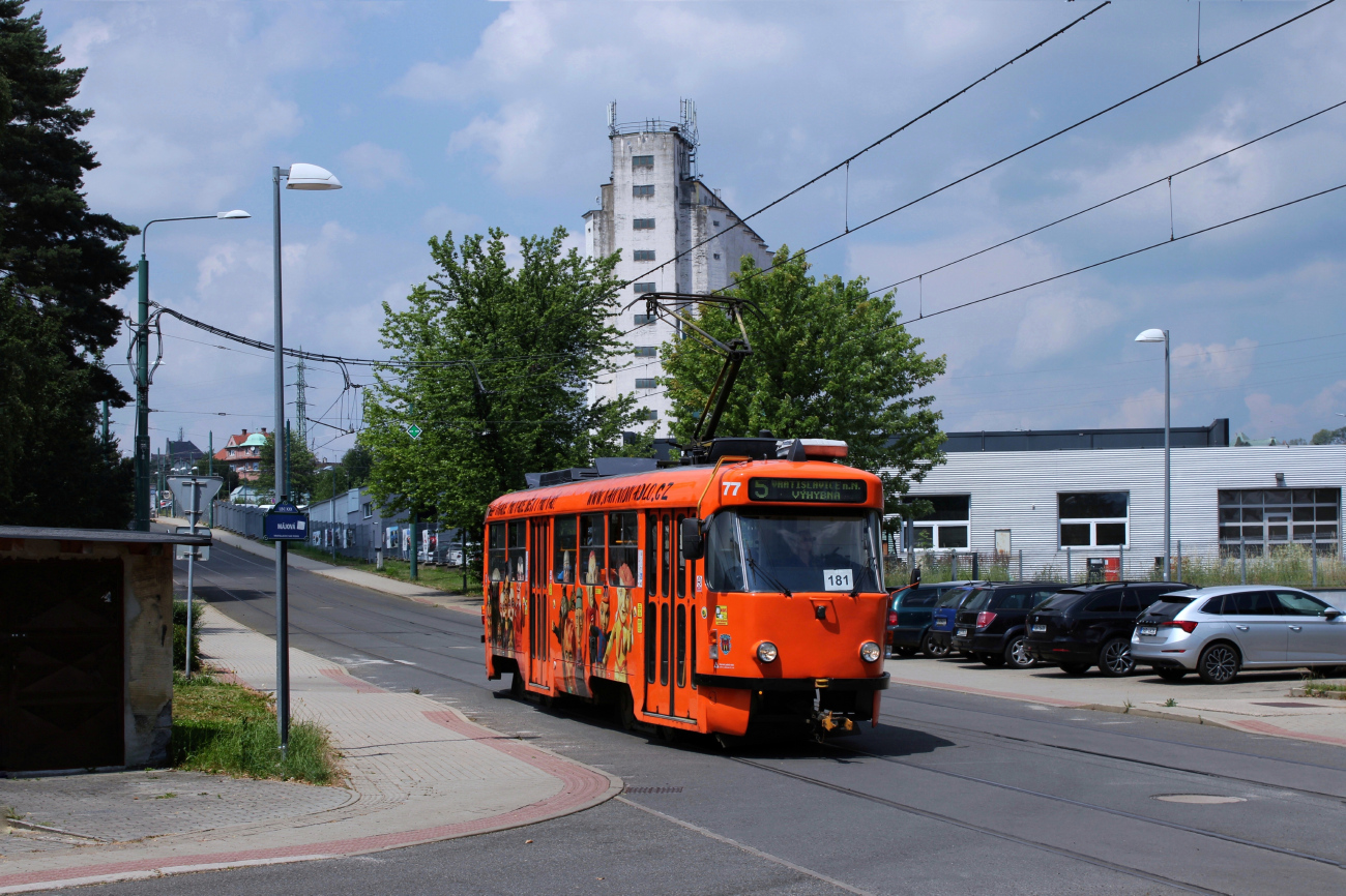Liberec ― Jablonec nad Nysą, Tatra T3M.04 Nr 77
