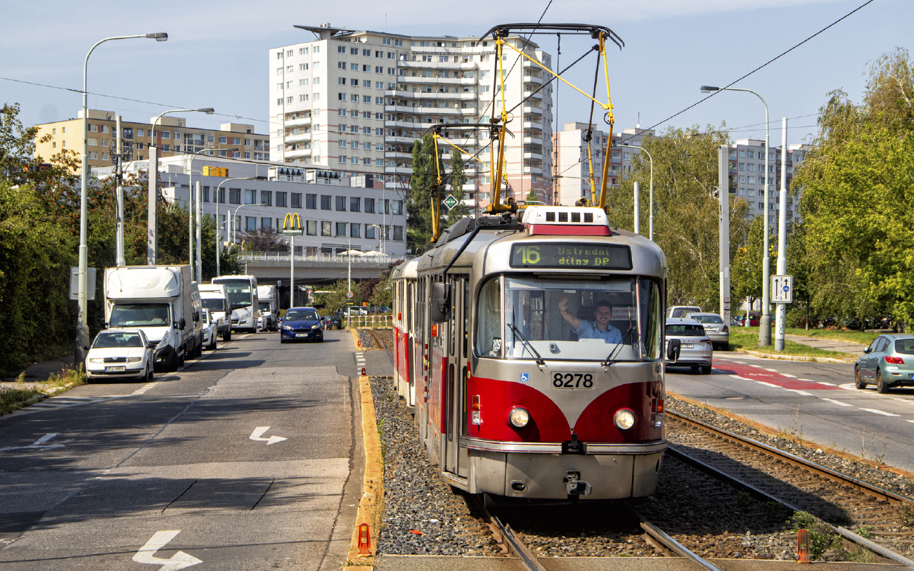 Прага, Tatra T3R.PLF № 8278