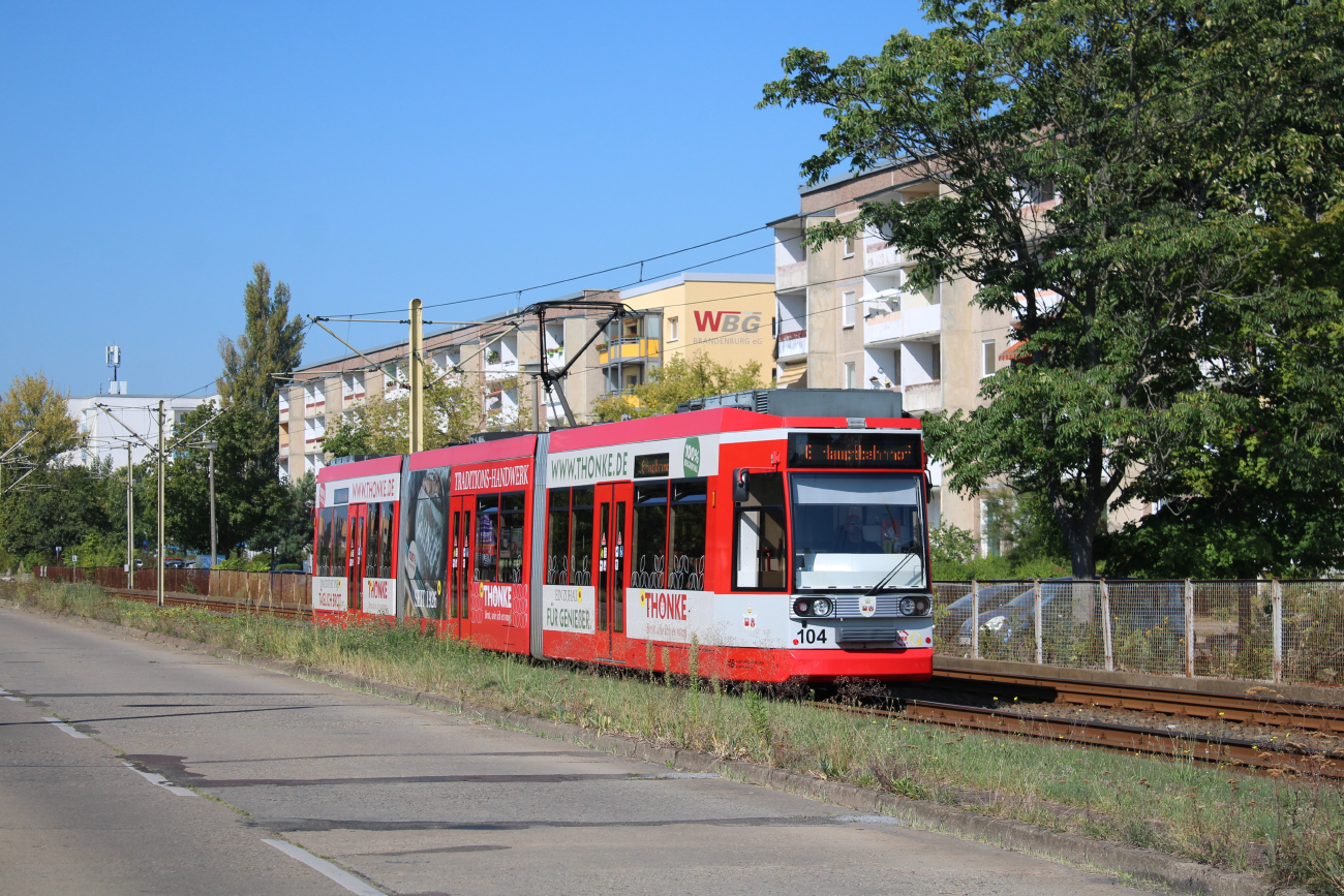 Brandenburg an der Havel, Duewag MGT6D Nr 104