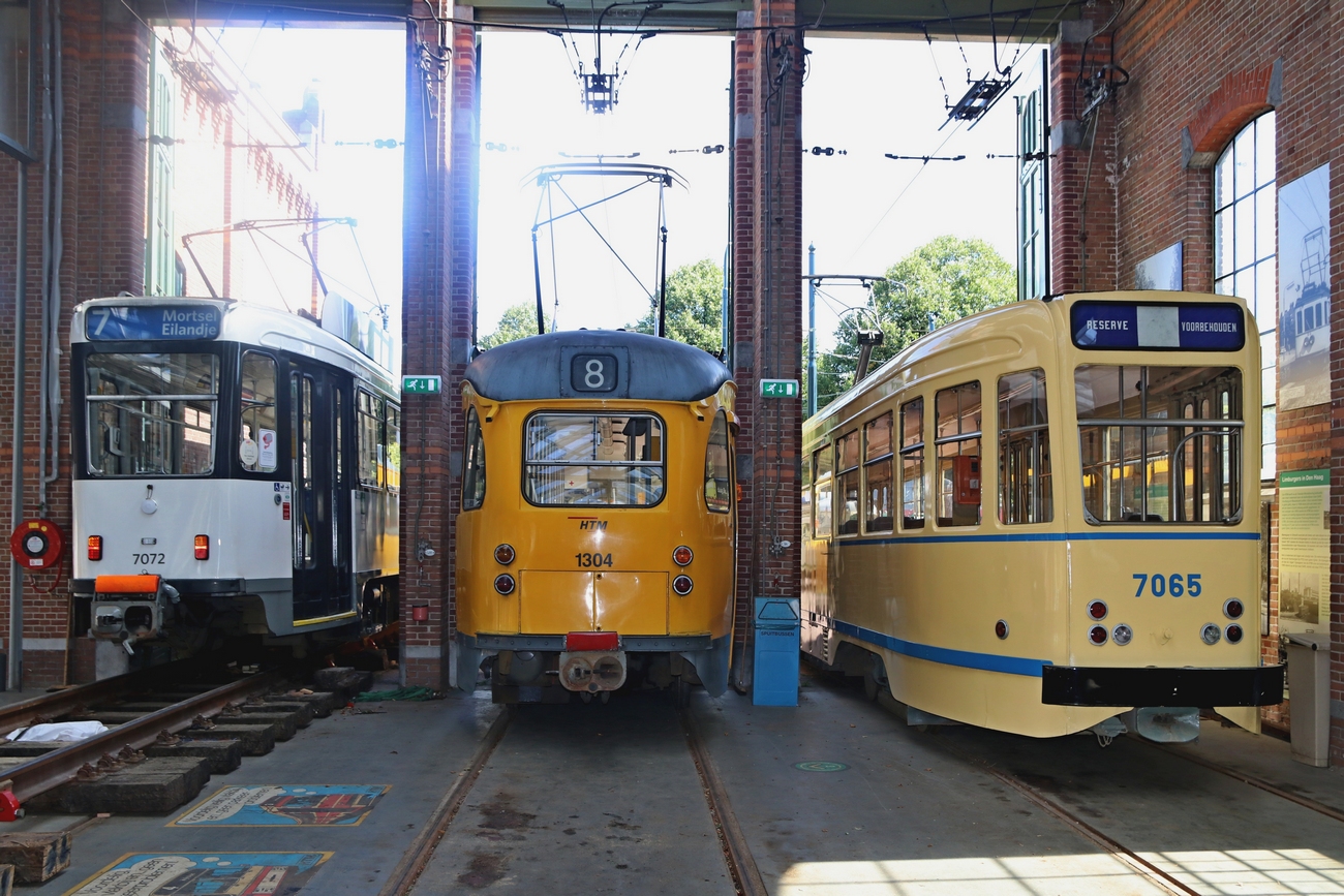 Гаага, BN PCC № 1304; Гаага, BN PCC серия 7000 № 7065; Гаага — 75 лет вагонам P.C.C. (лат.)
