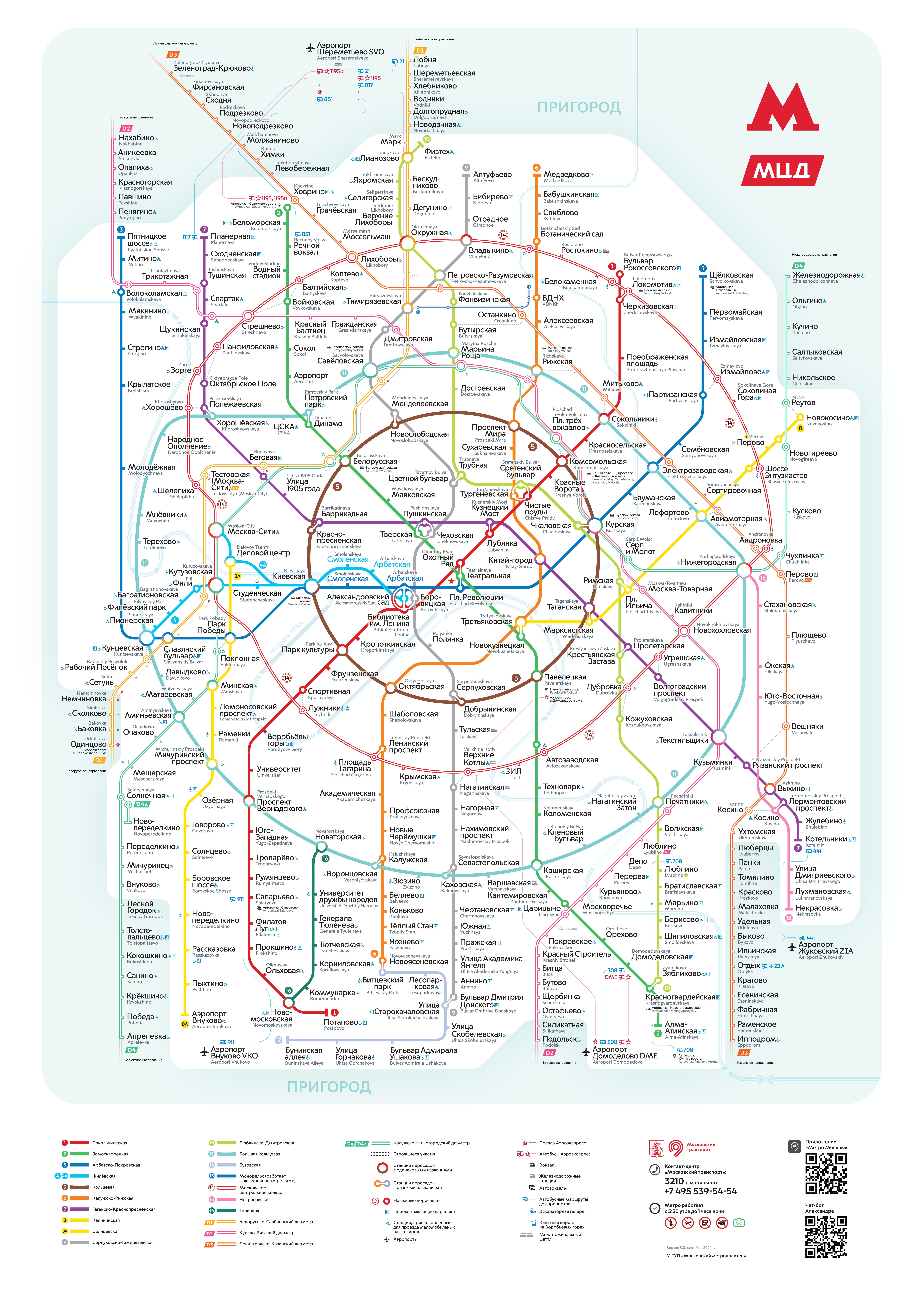 Moskau — Metro — Maps