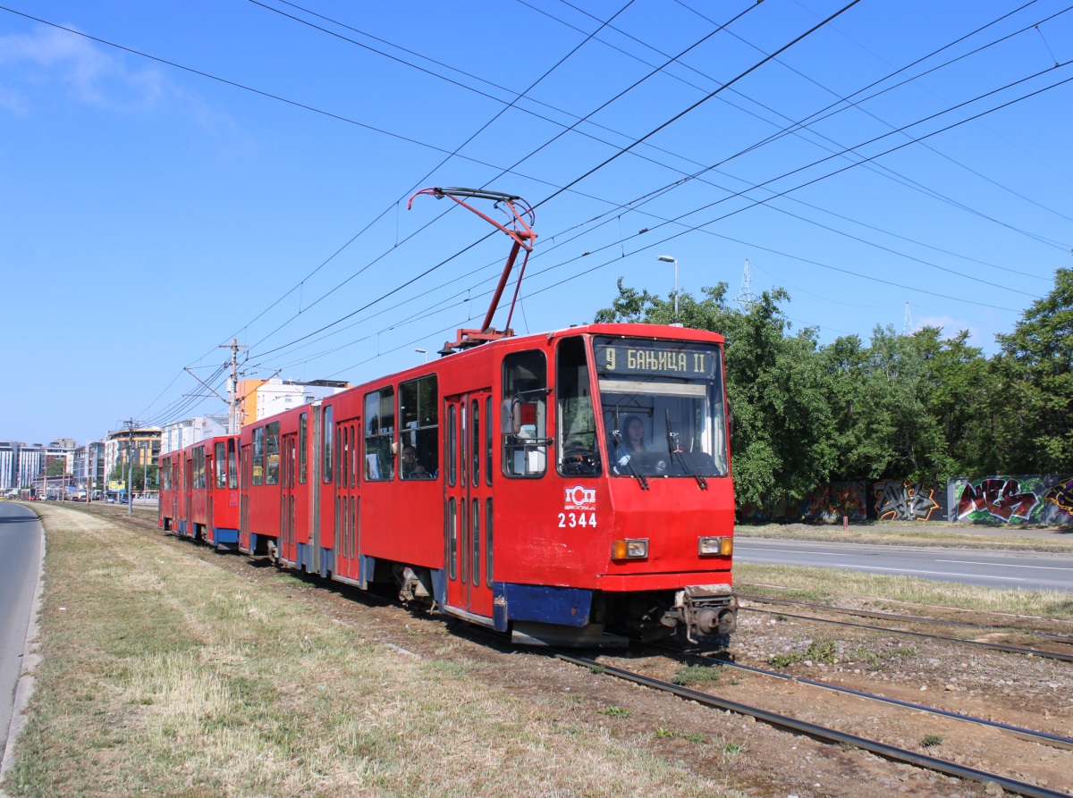 Белград, Tatra KT4YU-M № 2344