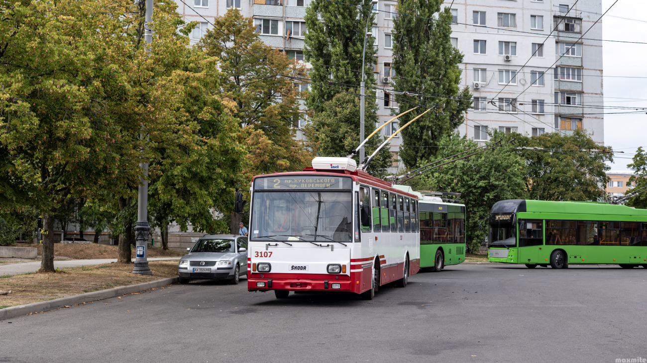 Харьков, Škoda 14TrM № 3107