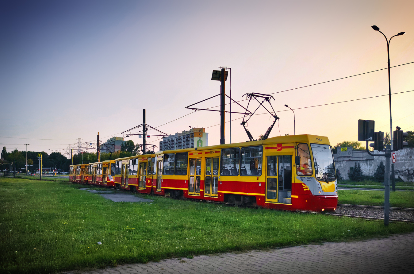 Лодзь, Konstal 805NaND № 1254