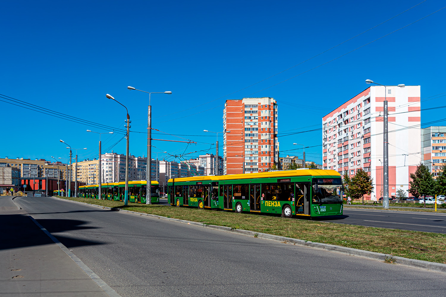 Пенза, УТТЗ-6241.01 «Горожанин» № 2323; Пенза — Конечные станции и кольца Пенза, УТТЗ-6241.01 «Горожанин» № 2323; Пенза — Конечные станции и кольца