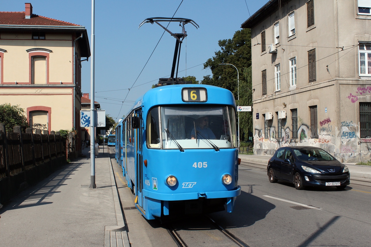 Загреб, Tatra T4YU № 405