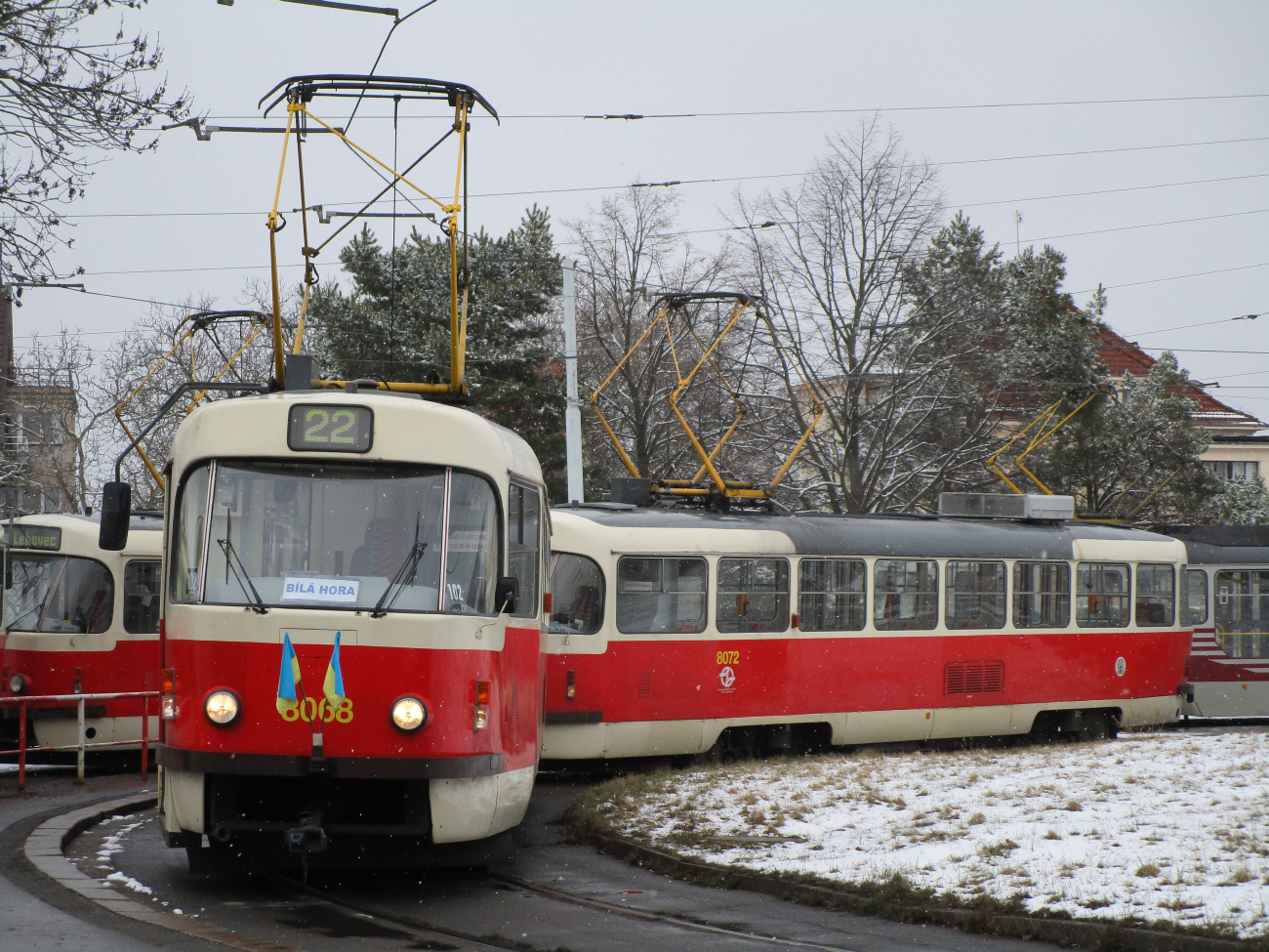 Прага, Tatra T3M2-DVC № 8068