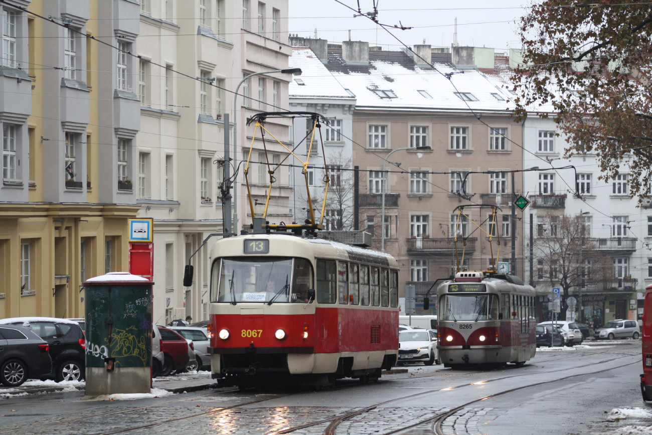 Прага, Tatra T3M2-DVC № 8067; Прага, Tatra T3R.PLF № 8265