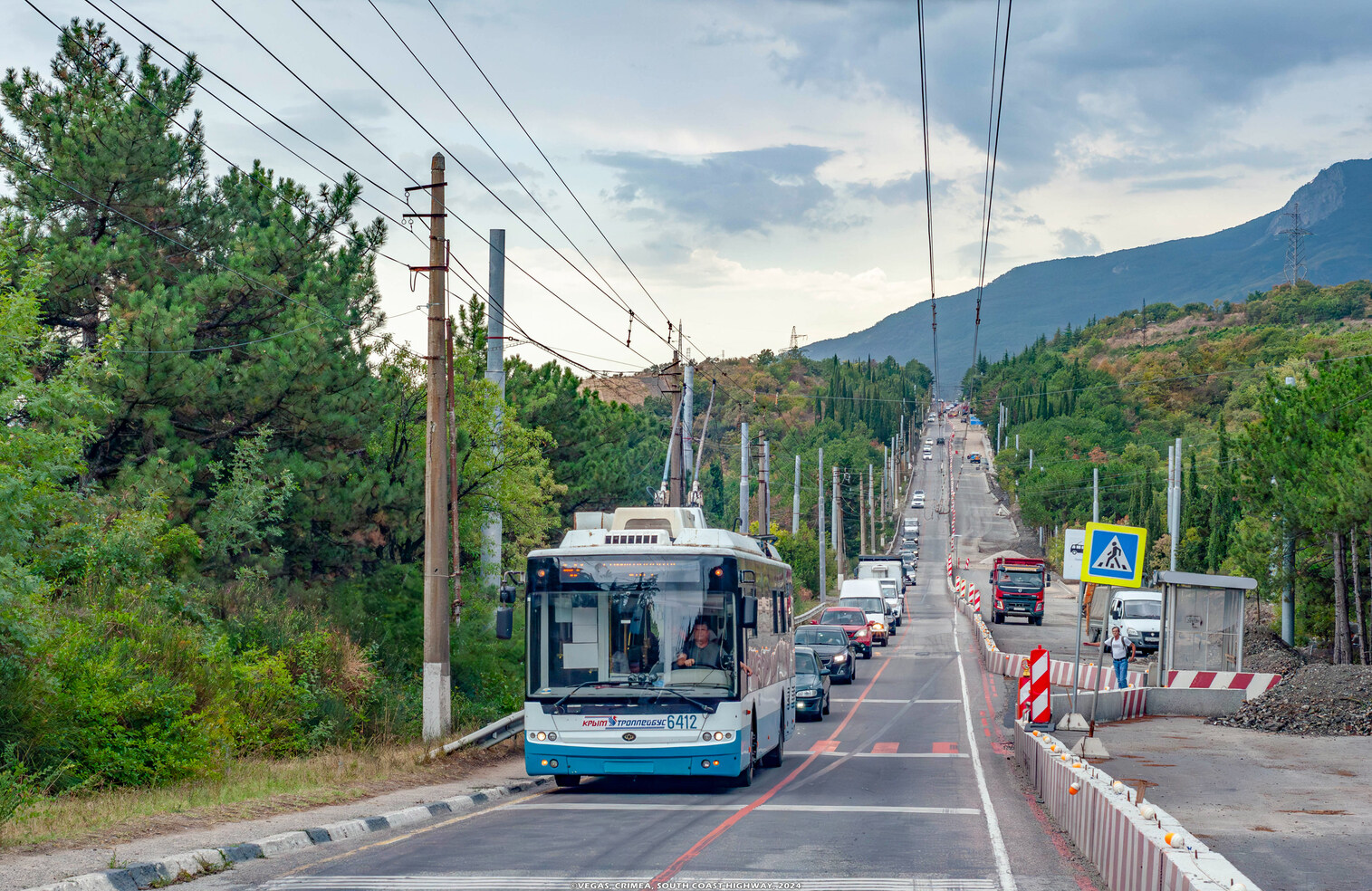 Krimski trolejbus, Bogdan T70115 Br. 6412; Krimski trolejbus — Reconstruction of the South Coast Highway (2023 —....)