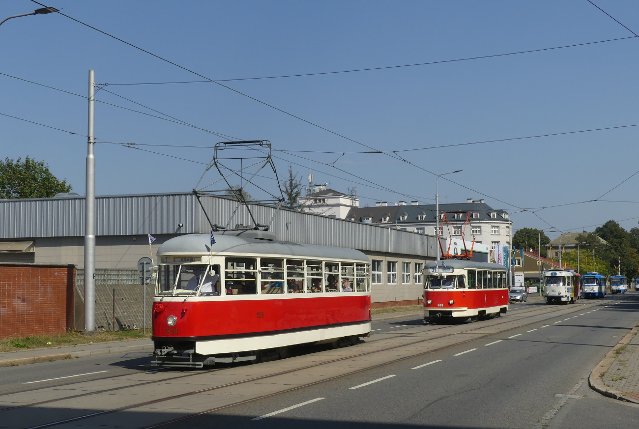 Острава, Tatra T1 № 528; Острава — 7.9.2024 — Парад в честь 130-летия общественного транспорта в Остраве