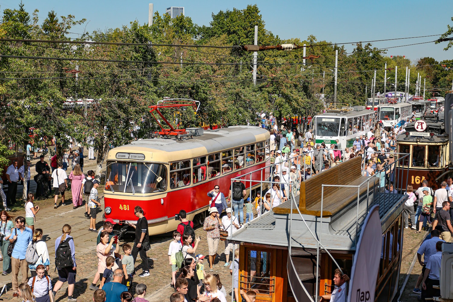 Москва — Парад и выставка трамваев в честь Дня города 7 сентября 2024