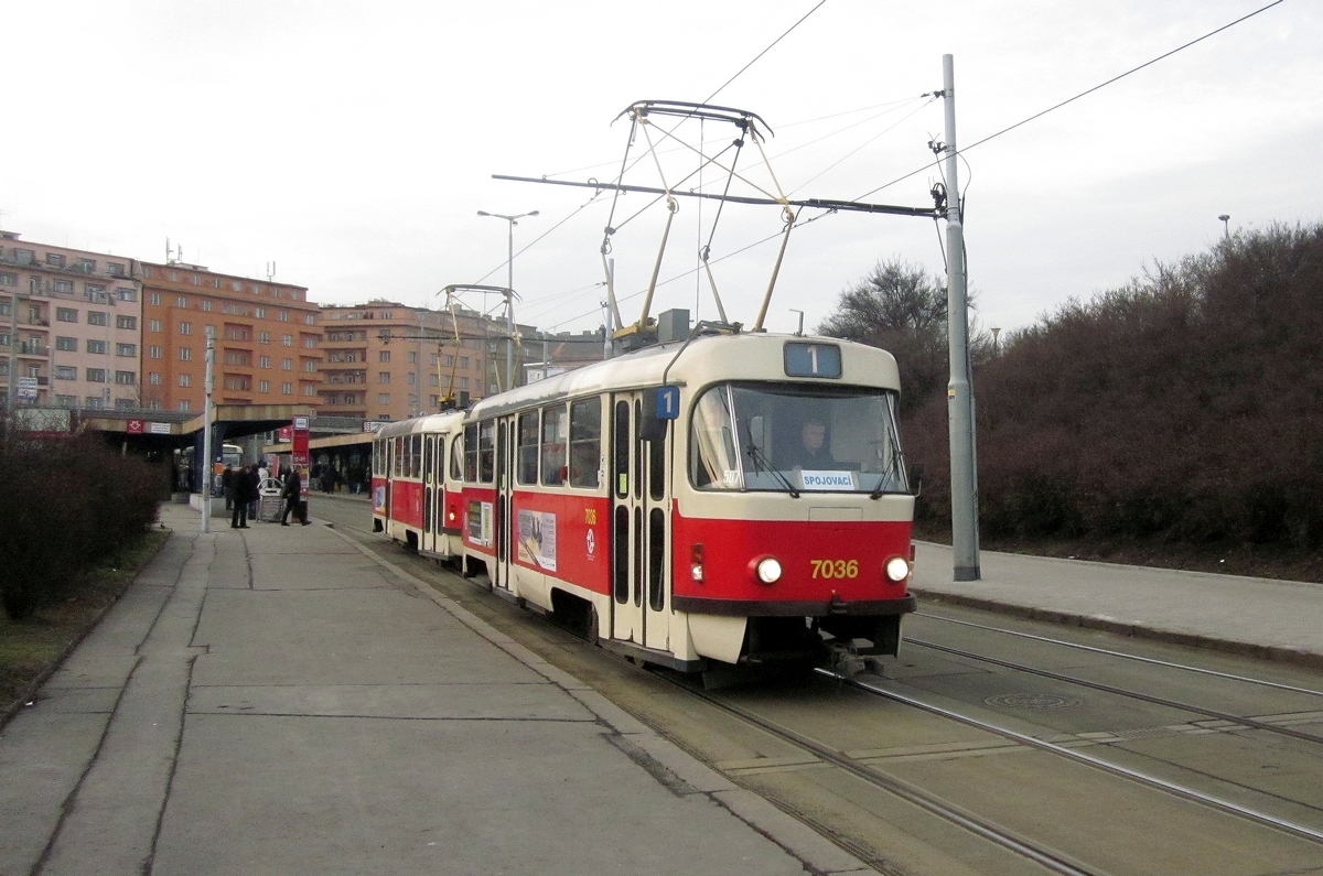 Прага, Tatra T3SUCS № 7036