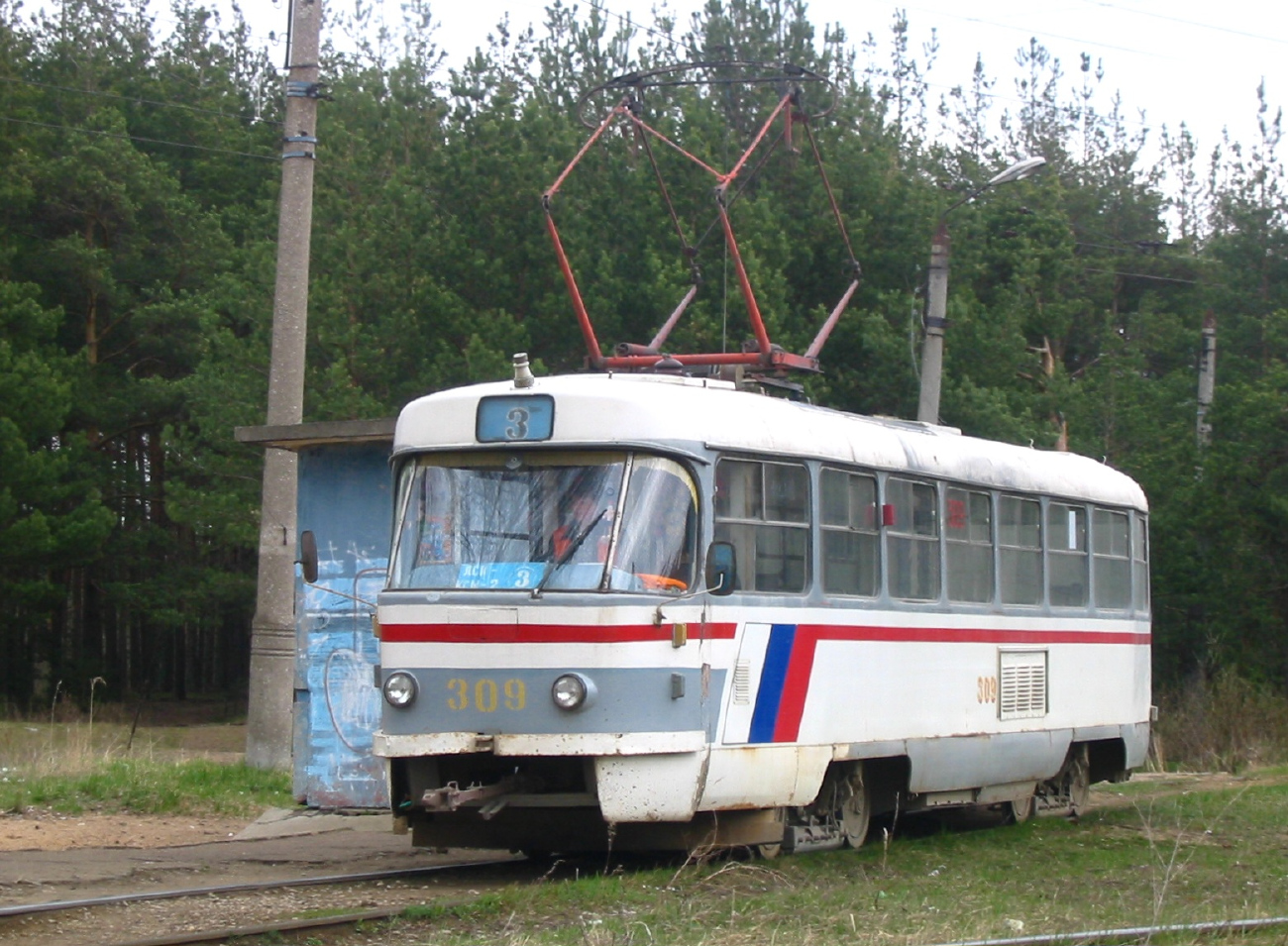 Тверь, Tatra T3SU № 309; Тверь — Тверской трамвай в начале 2000-х гг. (2002 — 2006 гг.)