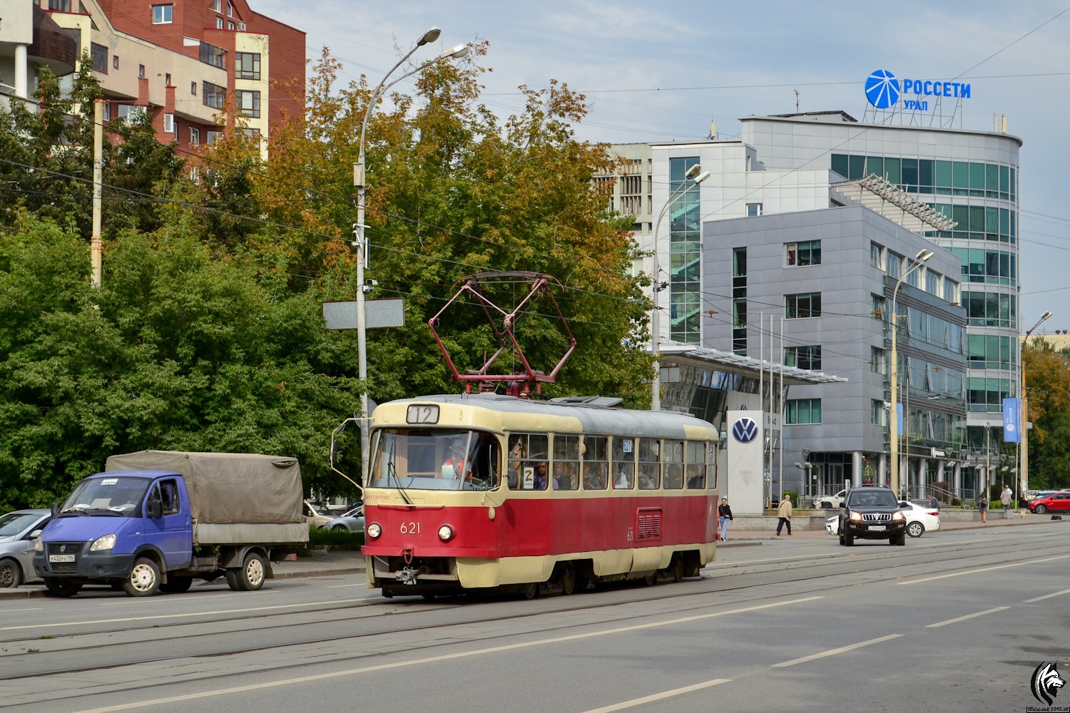 Екатеринбург, Tatra T3SU (двухдверная) № 621