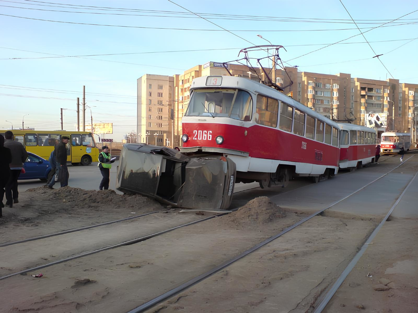 Самара, Tatra T3SU (двухдверная) № 2066; Самара — Происшествия