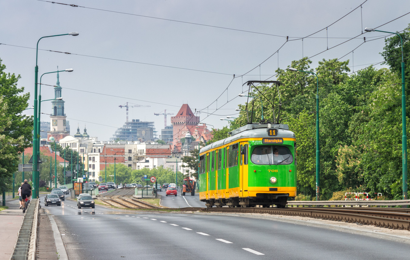 Познань, Duewag GT8 № 708