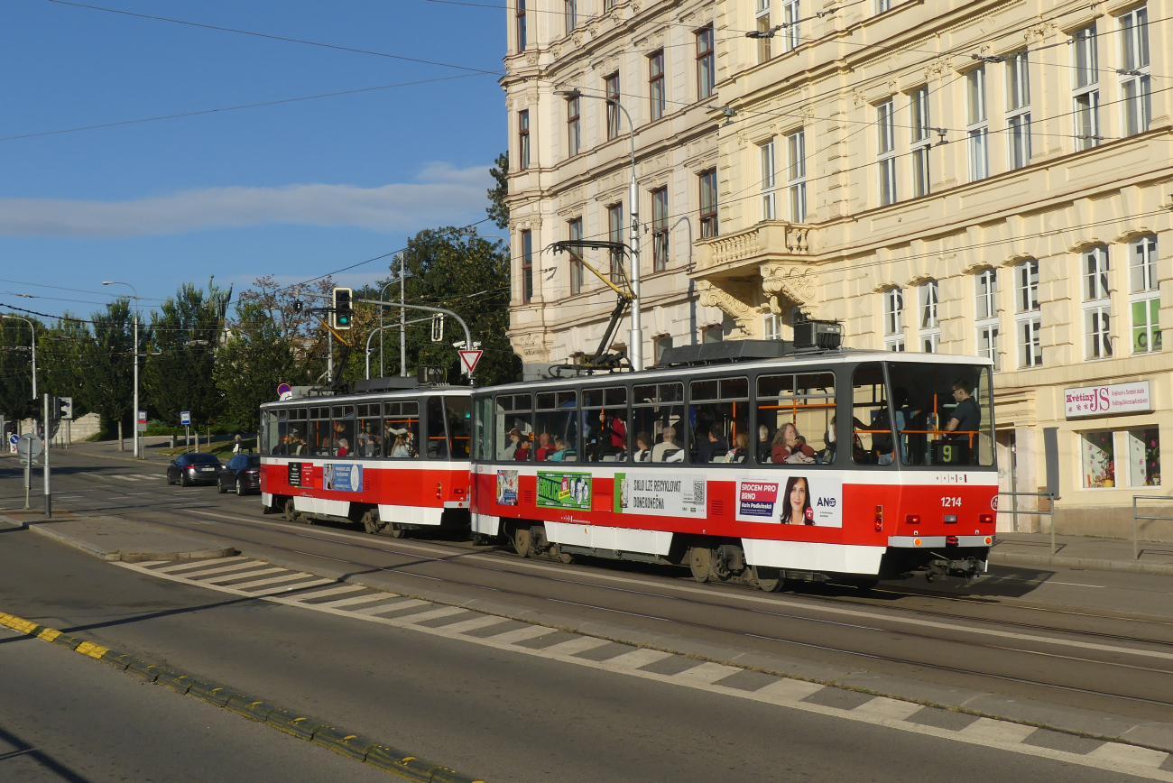 Брно, Tatra T6A5 № 1214