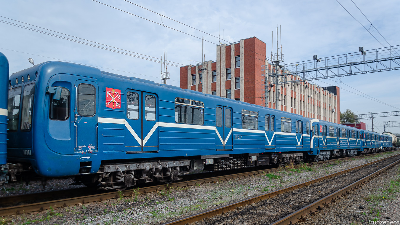 Санкт-Петербург, 81-540.8 № 10307; Санкт-Петербург — Метрополитен — Перегонка вагонов метро по ж/д