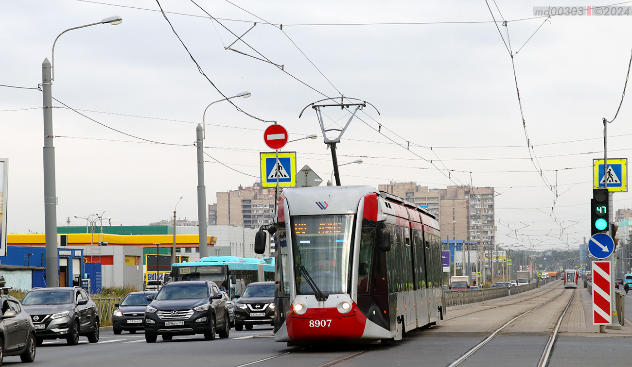 Санкт-Петербург, 71-801 (Alstom Citadis 301 CIS) № 8907