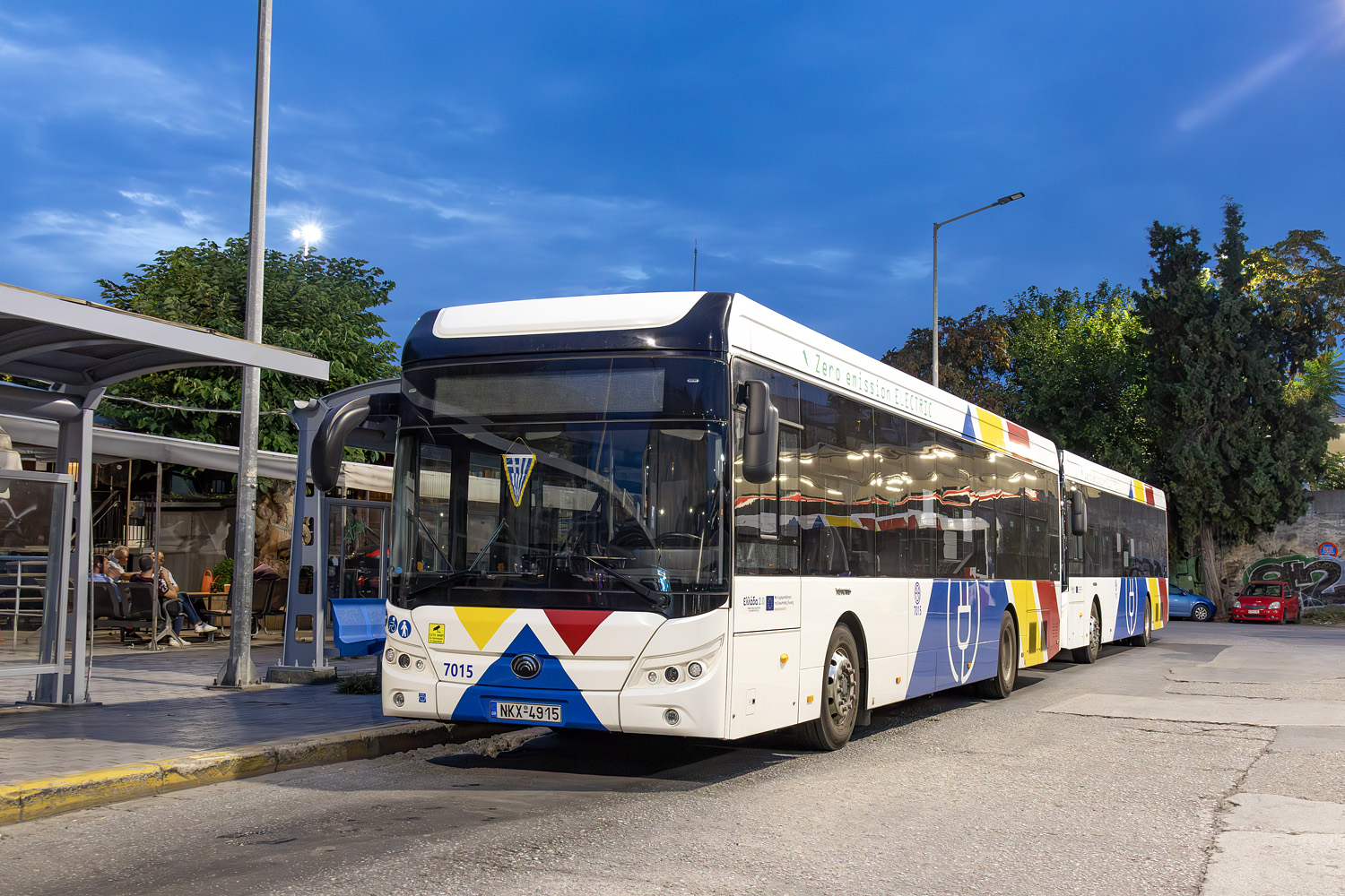 Салоники, Yutong E12 (ZK6128BEVG) № 7015