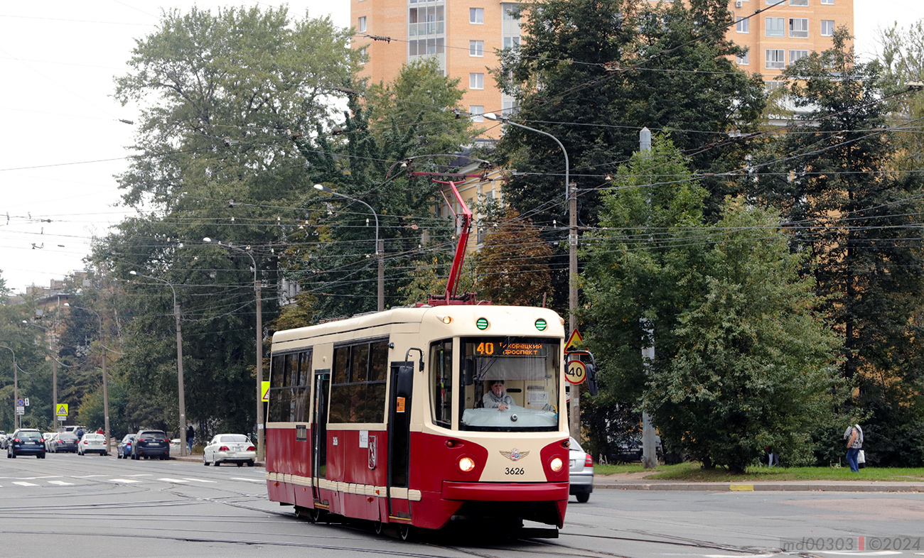 Санкт-Петербург, ЛМ-68М2 (мод. СПб ГЭТ) № 3626