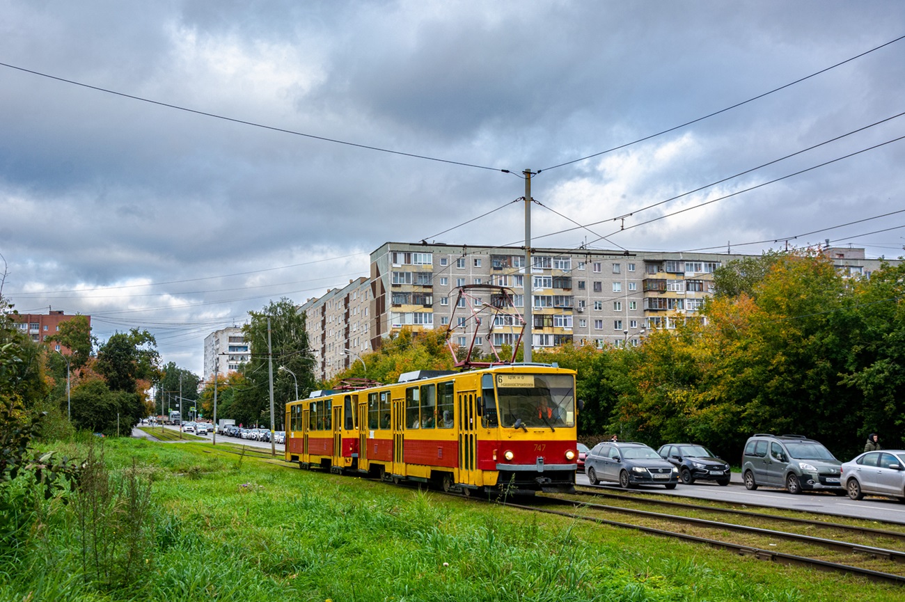 Екатеринбург, Tatra T6B5SU № 747