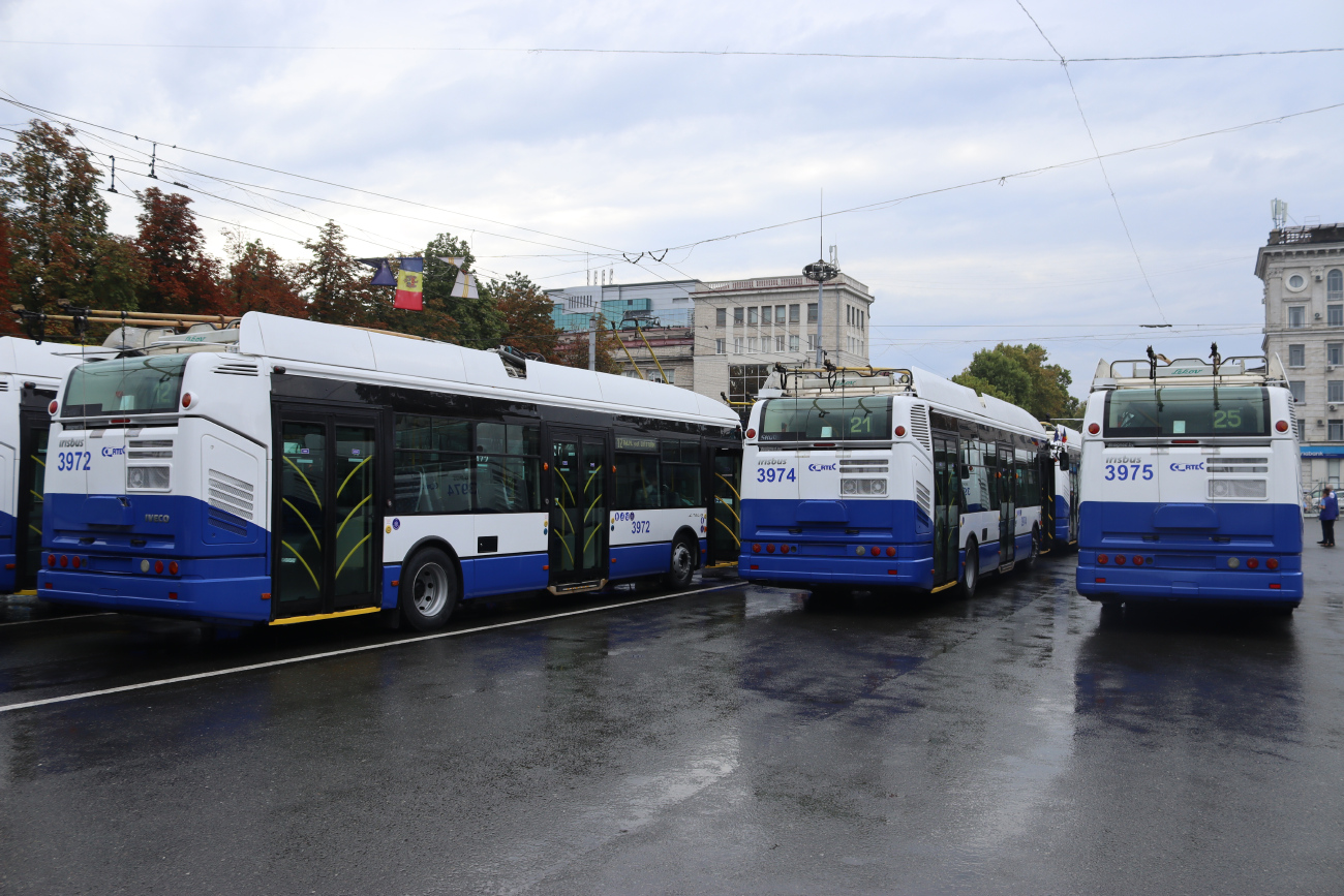 Chișinău, Škoda 24Tr Irisbus Citelis # 3972; Chișinău, Škoda 24Tr Irisbus Citelis # 3974; Chișinău, Škoda 24Tr Irisbus Citelis # 3975