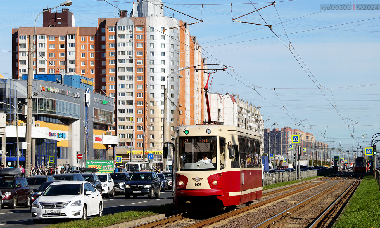 Санкт-Петербург, ЛМ-68М2 (мод. СПб ГЭТ) № 3601